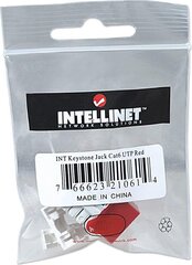 Moodul Intellinet Keystone RJ45 UTP Cat6, punane hind ja info | Intellinet Kodumasinad | hansapost.ee