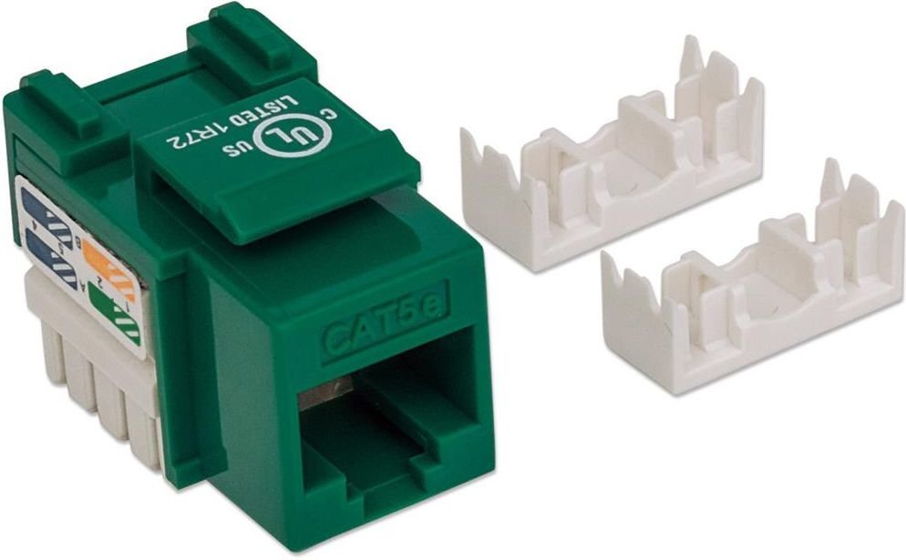 Moodul Keystone Intellinet RJ45 UTP Cat5e Punch-Down, roheline цена и информация | Juhtmed ja kaablid | hansapost.ee