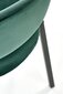 2 tooli komplekt Halmar K473, roheline hind ja info | Köögitoolid, söögitoolid | hansapost.ee