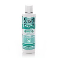 Разглаживающий шампунь с кератином для непослушных и жестких волос Reistill Keratin Infusion, 250 мл цена и информация | Шампуни | hansapost.ee