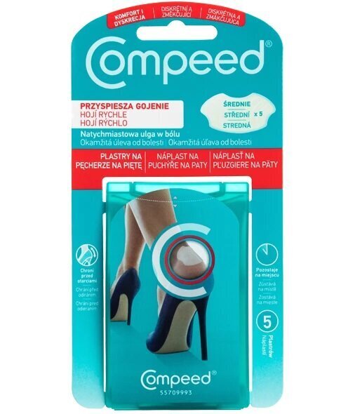 Villiplaastrid Compeed keskmine, 5 tk hind ja info | Esmaabi | hansapost.ee