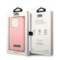 Karl Lagerfeld KLHCP14LRUPKLPP telefonile iPhone 14 Pro, roosa hind ja info | Telefonide kaitsekaaned ja -ümbrised | hansapost.ee