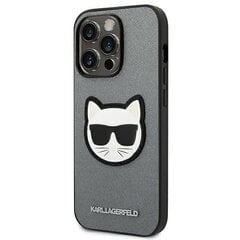 Karl Lagerfeld KLHCP14XSAPCHG telefonile iPhone 14 Pro Max, hall hind ja info | Telefonide kaitsekaaned ja -ümbrised | hansapost.ee