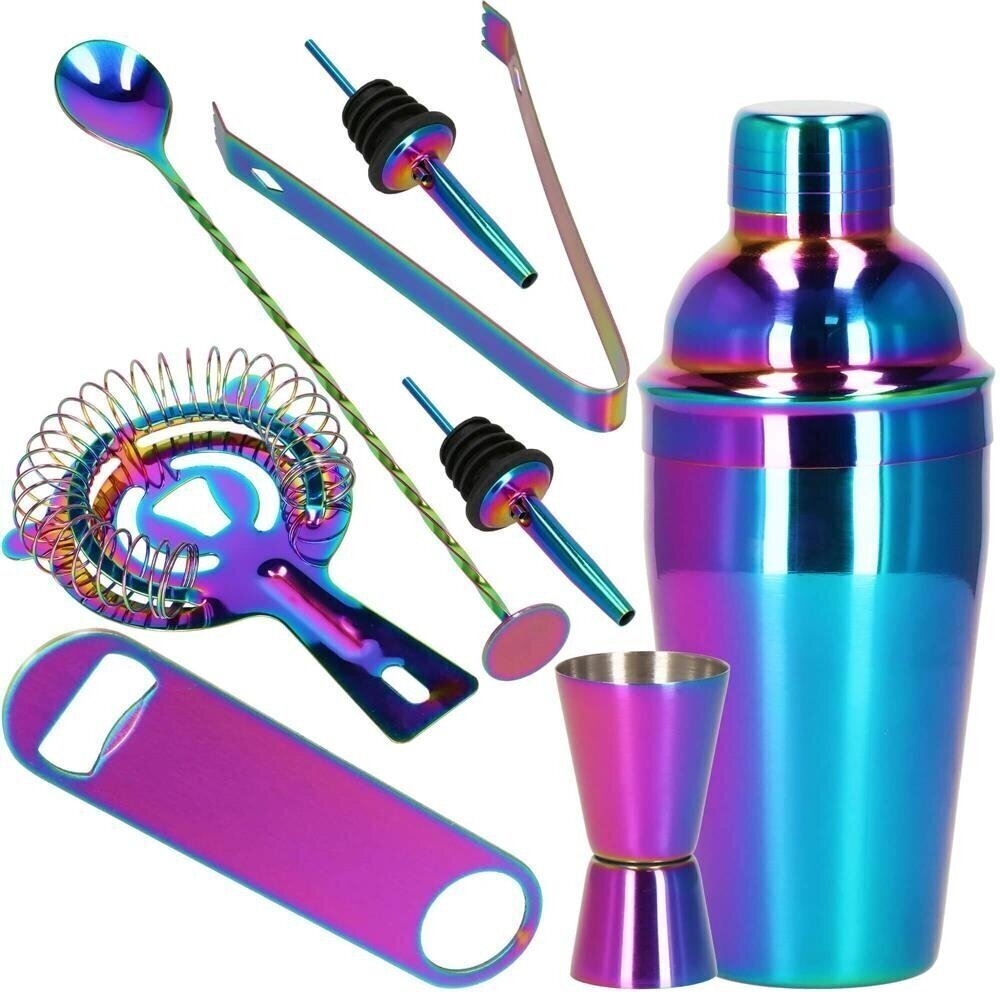 Kokteilide valmistamise komplekt PARTY KING SET, 500ml 8tk. HOLOGRAMIC цена и информация | Köögitarbed | hansapost.ee