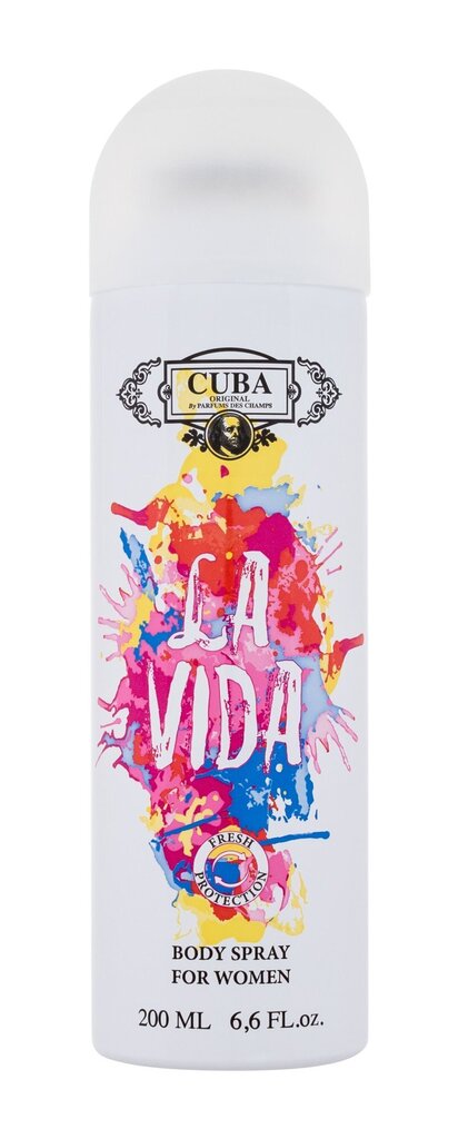 Spreideodorant Cuba La Vida, 200 ml hind ja info | Deodorandid | hansapost.ee