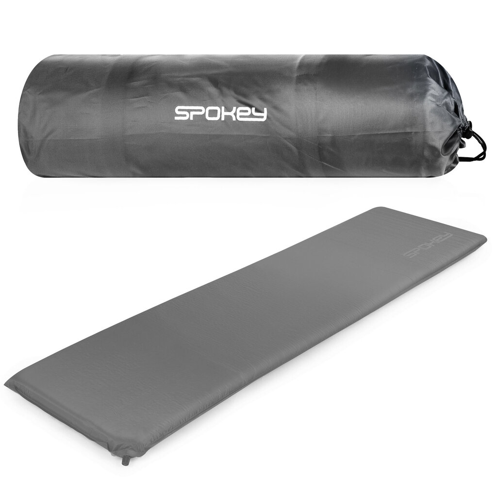 Isetäituv matkamatt Spokey Fatty 180x50x5 cm, hall hind ja info | Matkamadratsid ja matkamatid | hansapost.ee