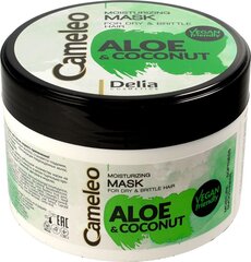 Увлажняющая маска для волос с алоэ вера и кокосом Delia Cameleo, 200 мл цена и информация | Маски, масла, сыворотки | hansapost.ee