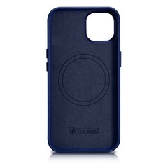 Чехол iCarer Leather для iPhone 14 Plus, синий (совместим с MagSafe) цена и информация | Чехлы для телефонов | hansapost.ee