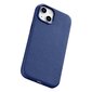 iCarer Leather iPhone 14 Plus blue (MagSafe compatible) цена и информация | Telefonide kaitsekaaned ja -ümbrised | hansapost.ee