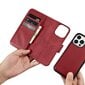 iCarer 2in1 iPhone 14 Pro Max Leather Flip Anti-RFID red (WMI14220728-RD) цена и информация | Telefonide kaitsekaaned ja -ümbrised | hansapost.ee