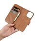 iCarer 2in1 iPhone 14 Pro Max Leather Flip Anti-RFID Brown (WMI14220728-BN) hind ja info | Telefonide kaitsekaaned ja -ümbrised | hansapost.ee