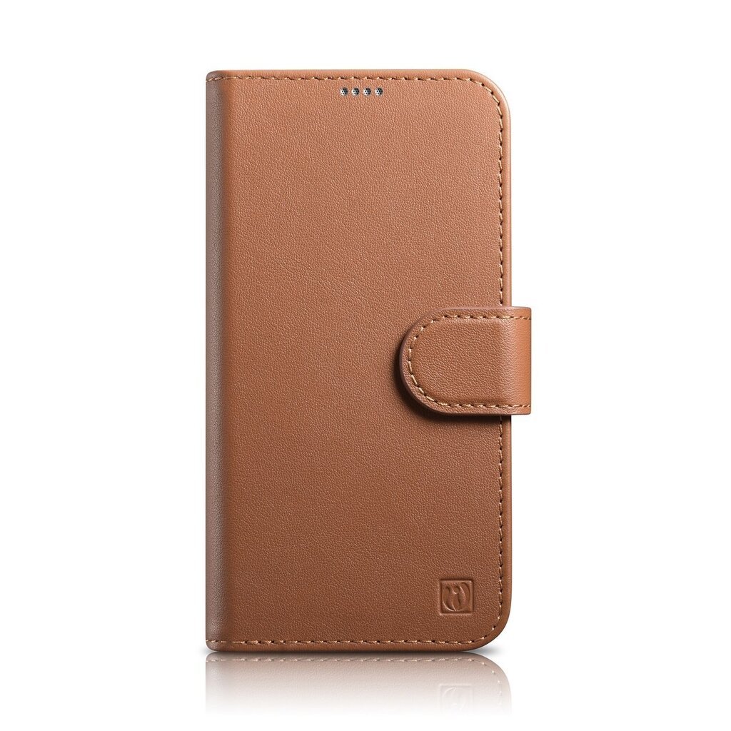 iCarer 2in1 iPhone 14 Pro Max Leather Flip Anti-RFID Brown (WMI14220728-BN) hind ja info | Telefonide kaitsekaaned ja -ümbrised | hansapost.ee