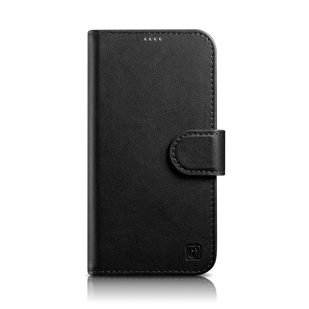 iCarer 2in1 iPhone 14 Pro Leather Flip Anti-RFID black (WMI14220726-BK) hind ja info | Telefonide kaitsekaaned ja -ümbrised | hansapost.ee