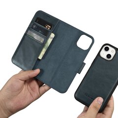 iCarer 2in1 iPhone 14 Plus Leather Flip Anti-RFID blue (WMI14220723-BU) цена и информация | Чехлы для телефонов | hansapost.ee