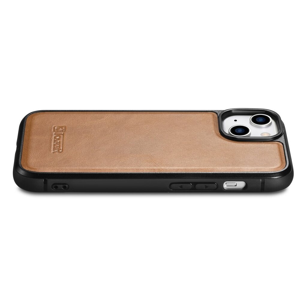 iCarer Leather iPhone 14 Plus (MagSafe compatible) brown (WMI14220719-TN) hind ja info | Telefonide kaitsekaaned ja -ümbrised | hansapost.ee