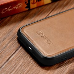 iCarer Leather iPhone 14 Pro (MagSafe compatible) brown (WMI14220718-TN) hind ja info | Telefonide kaitsekaaned ja -ümbrised | hansapost.ee