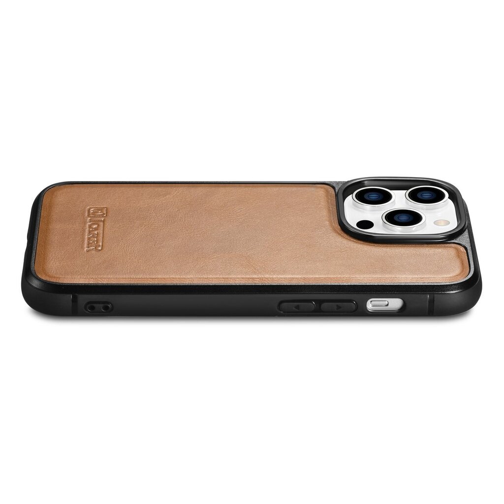 iCarer Leather iPhone 14 Pro (MagSafe compatible) brown (WMI14220718-TN) hind ja info | Telefonide kaitsekaaned ja -ümbrised | hansapost.ee