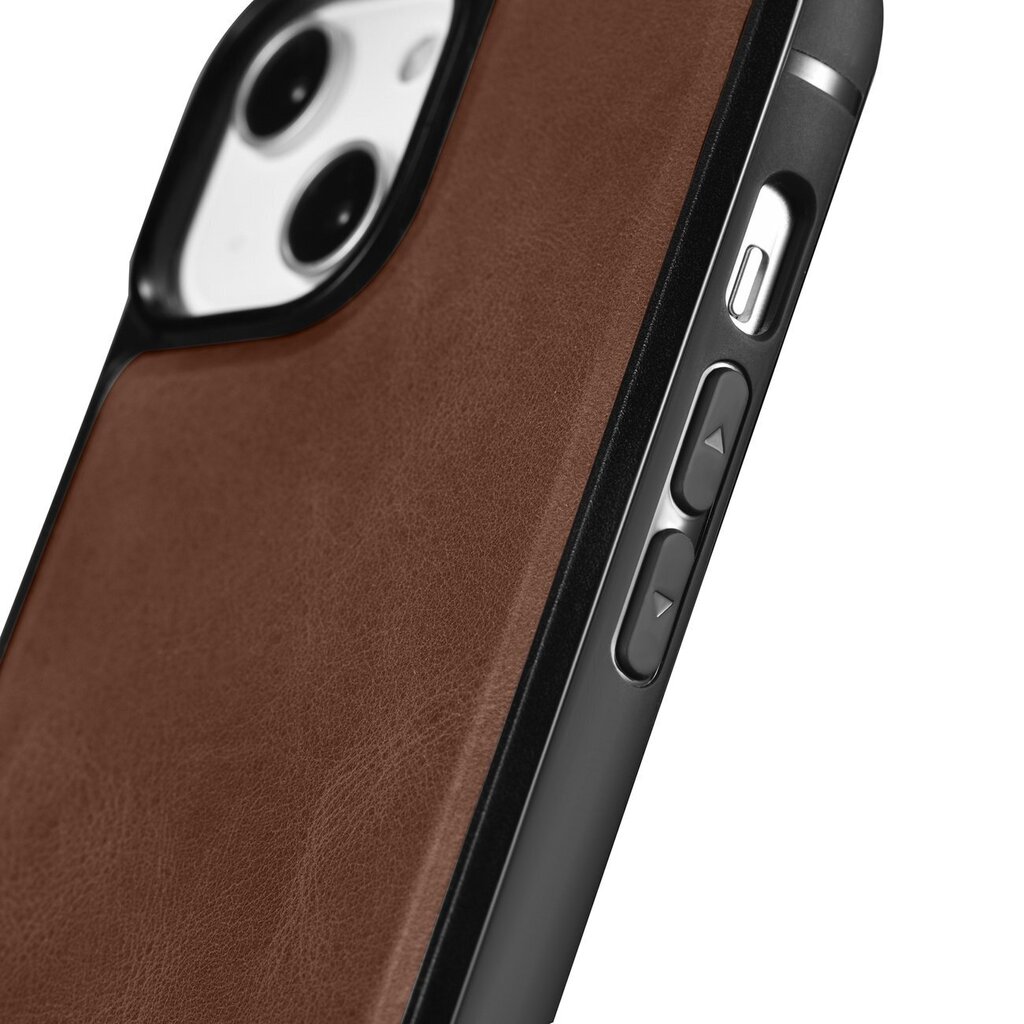 iCarer Leather iPhone 14 Pro (MagSafe compatible) brown (WMI14220718-BN) hind ja info | Telefonide kaitsekaaned ja -ümbrised | hansapost.ee