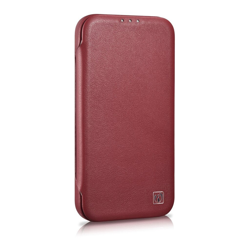 iCarer Leather iPhone 14 Pro Max Flip Magnetic MagSafe Red (WMI14220716-RD) hind ja info | Telefonide kaitsekaaned ja -ümbrised | hansapost.ee