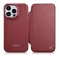 iCarer Leather iPhone 14 Pro Max Flip Magnetic MagSafe Red (WMI14220716-RD) hind ja info | Telefonide kaitsekaaned ja -ümbrised | hansapost.ee