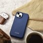 iCarer Leather iPhone 14 Plus Flip Magnetic MagSafe Blue (WMI14220715-BU) цена и информация | Telefonide kaitsekaaned ja -ümbrised | hansapost.ee