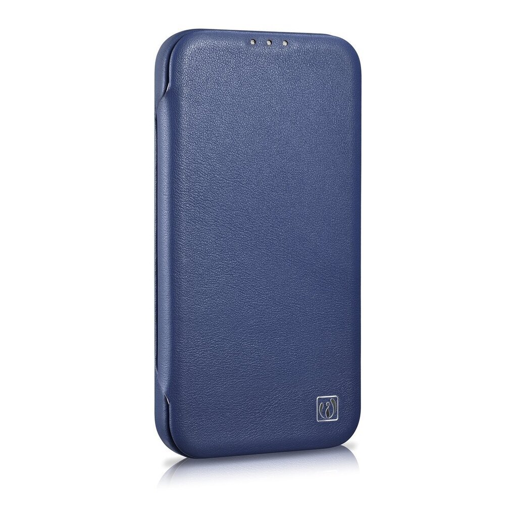 iCarer Leather iPhone 14 Plus Flip Magnetic MagSafe Blue (WMI14220715-BU) цена и информация | Telefonide kaitsekaaned ja -ümbrised | hansapost.ee