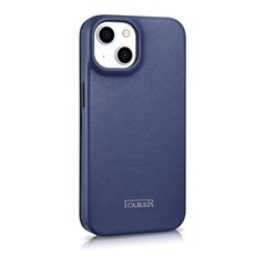 Кожаный чехол iCarer для iPhone 14 Plus Flip с магнитным MagSafe, синий (WMI14220715-BU) цена и информация | Чехлы для телефонов | hansapost.ee