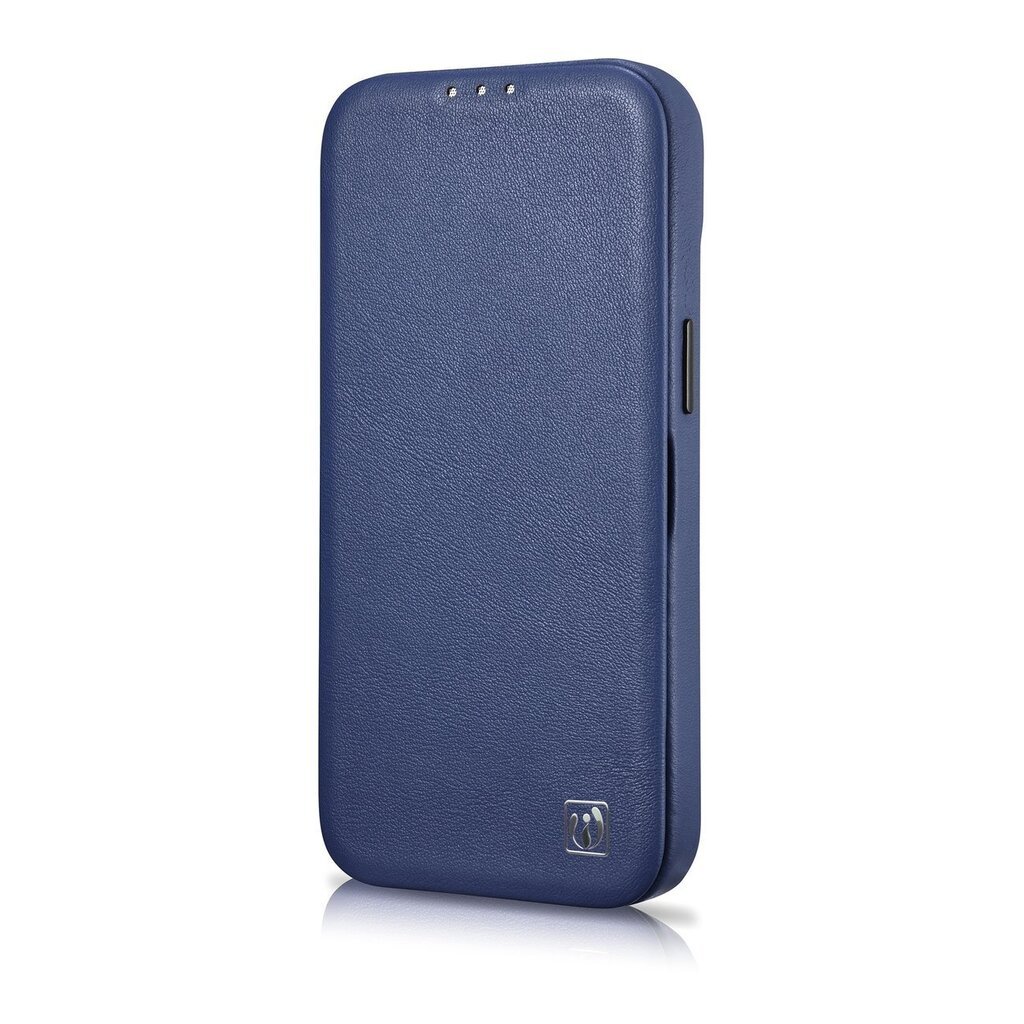 iCarer Leather iPhone 14 Plus Flip Magnetic MagSafe Blue (WMI14220715-BU) цена и информация | Telefonide kaitsekaaned ja -ümbrised | hansapost.ee