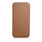 iCarer Leather iPhone 14 Plus Flip Magnetic MagSafe Brown (WMI14220715-BN) hind ja info | Telefonide kaitsekaaned ja -ümbrised | hansapost.ee
