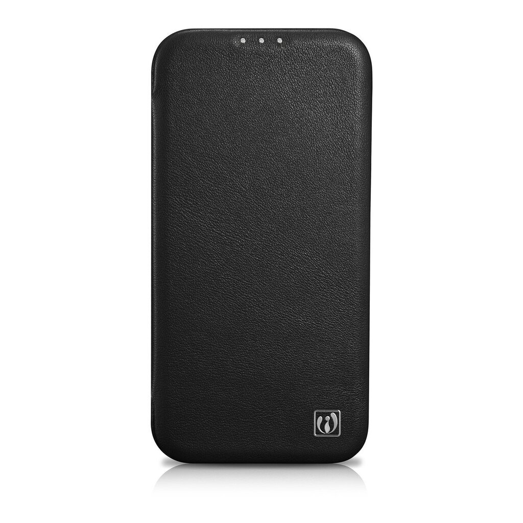 iCarer Leather iPhone 14 Plus Flip Magnetic MagSafe Black (WMI14220715-BK) hind ja info | Telefonide kaitsekaaned ja -ümbrised | hansapost.ee
