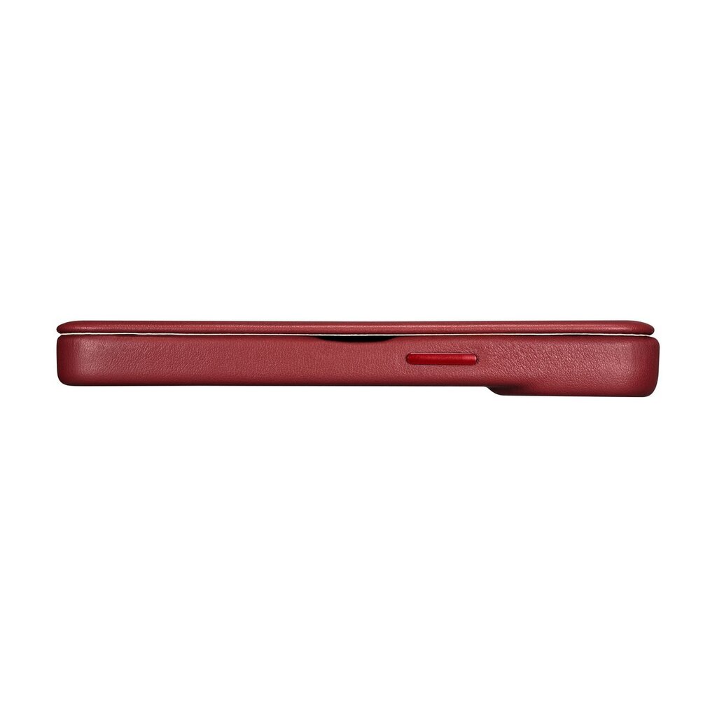 iCarer Leather iPhone 14 Pro Flip Magnetic MagSafe Red (WMI14220714-RD) hind ja info | Telefonide kaitsekaaned ja -ümbrised | hansapost.ee