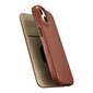 iCarer Leather iPhone 14 Plus magnetic flip MagSafe brown (AKI14220707-BN) hind ja info | Telefonide kaitsekaaned ja -ümbrised | hansapost.ee