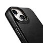 iCarer Leather iPhone 14 Plus Flip Magnetic MagSafe Black (AKI14220707-BK) hind ja info | Telefonide kaitsekaaned ja -ümbrised | hansapost.ee