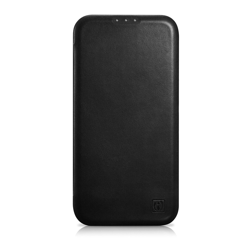 iCarer Leather iPhone 14 Pro Flip Magnetic MagSafe Black (AKI14220706-BK) hind ja info | Telefonide kaitsekaaned ja -ümbrised | hansapost.ee