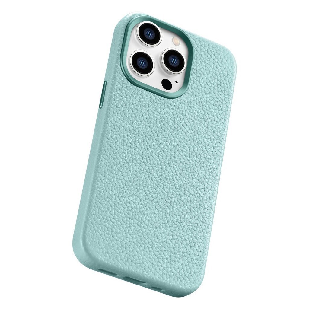 iCarer Litchi Leather iPhone 14 Pro Max Magnetic MagSafe Green (WMI14220712-GN) цена и информация | Telefonide kaitsekaaned ja -ümbrised | hansapost.ee