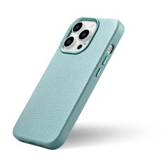 Кожаный чехол iCarer Litchi для iPhone14 Pro Max MagSafe с магнитным креплением Зеленый (WMI14220712-GN) цена и информация | Чехлы для телефонов | hansapost.ee