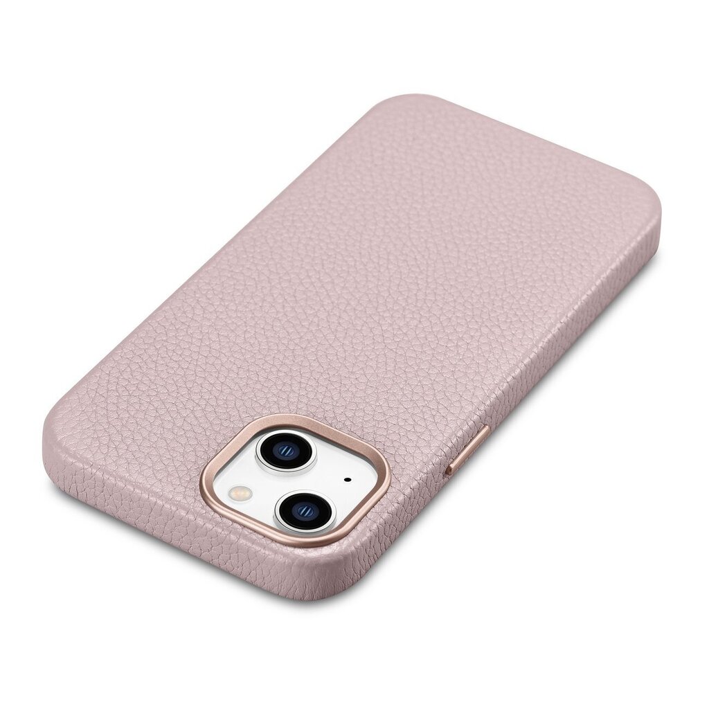 iCarer Litchi Leather iPhone 14 Plus Magnetic MagSafe pink (WMI14220711-PK) hind ja info | Telefonide kaitsekaaned ja -ümbrised | hansapost.ee