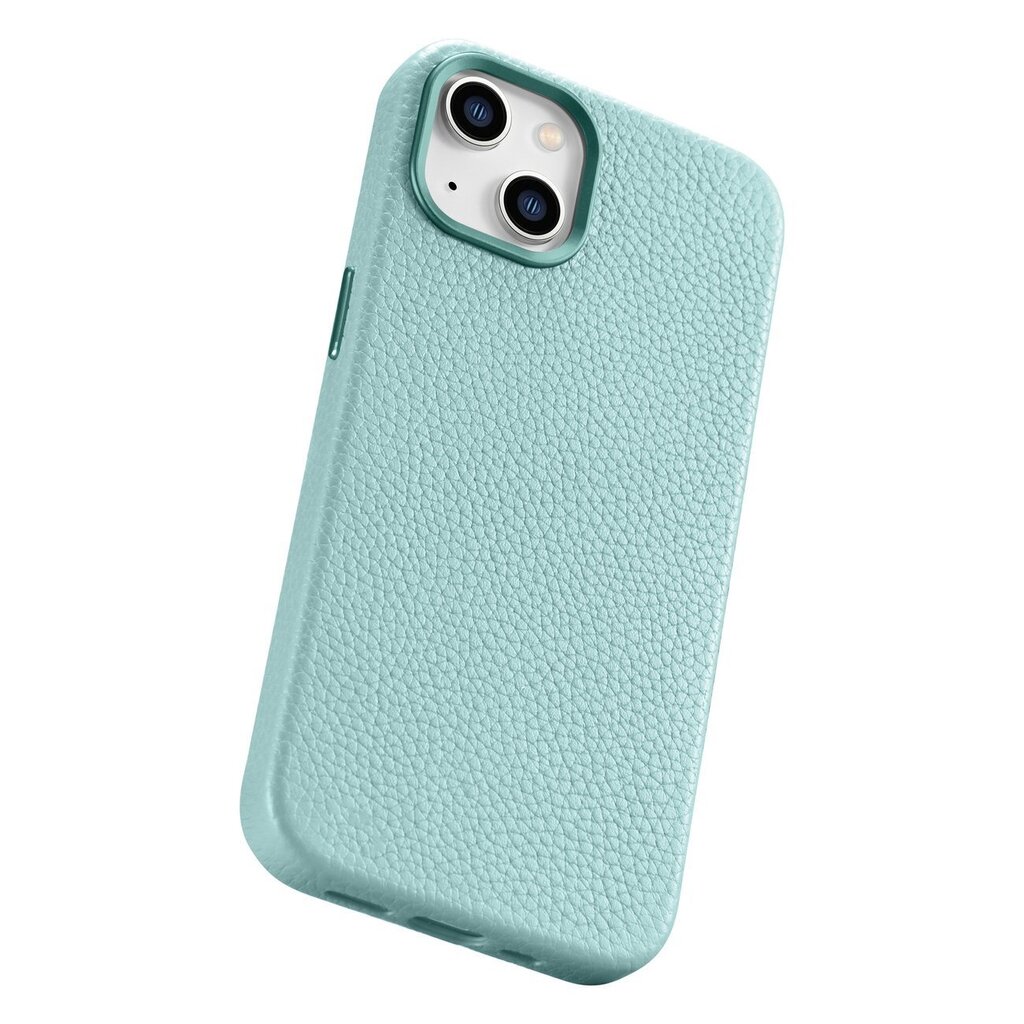 iCarer Litchi Leather iPhone 14 Plus Magnetic MagSafe Green (WMI14220711-GN) цена и информация | Telefonide kaitsekaaned ja -ümbrised | hansapost.ee