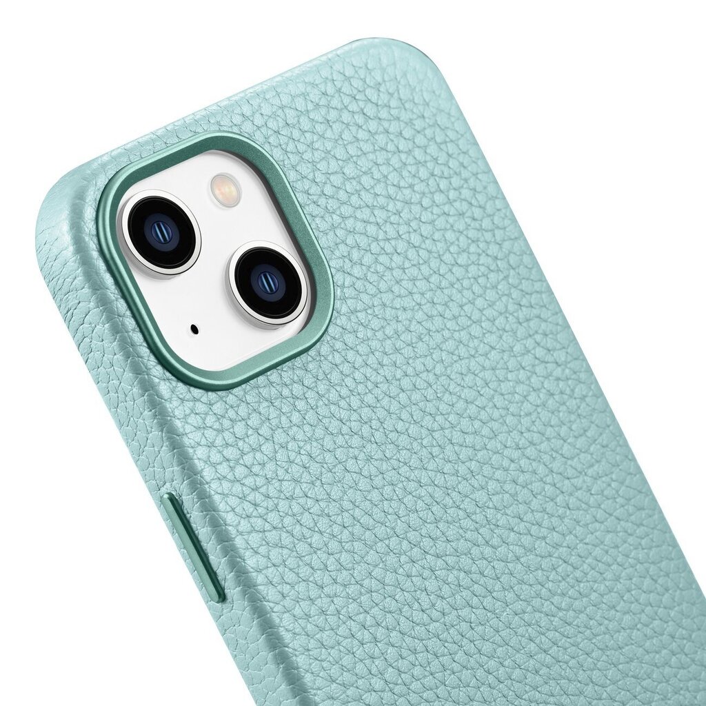 iCarer Litchi Leather iPhone 14 Plus Magnetic MagSafe Green (WMI14220711-GN) цена и информация | Telefonide kaitsekaaned ja -ümbrised | hansapost.ee