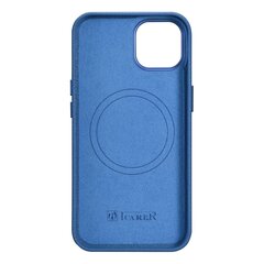 Кейс iCarer Litchi Leather для iPhone14 Plus Magnetic MagSafe светло-голубой (WMI14220711-LB) цена и информация | Чехлы для телефонов | hansapost.ee