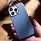 iCarer Litchi Leather iPhone 14 Pro Magnetic MagSafe Light Blue (WMI14220710-LB) hind ja info | Telefonide kaitsekaaned ja -ümbrised | hansapost.ee