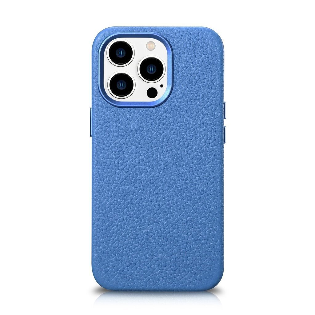 iCarer Litchi Leather iPhone 14 Pro Magnetic MagSafe Light Blue (WMI14220710-LB) hind ja info | Telefonide kaitsekaaned ja -ümbrised | hansapost.ee