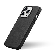 iCarer Litchi Leather iPhone 14 Pro Magnetic MagSafe Black (WMI14220710-BK) hind ja info | Telefonide kaitsekaaned ja -ümbrised | hansapost.ee