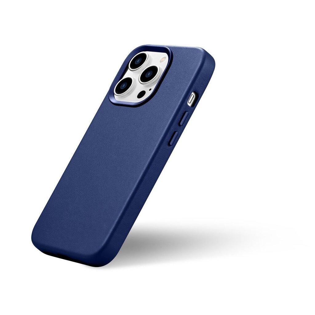 iCarer Leather iPhone 14 Pro Blue (WMI14220706-BU) (MagSafe Compatible) цена и информация | Telefonide kaitsekaaned ja -ümbrised | hansapost.ee