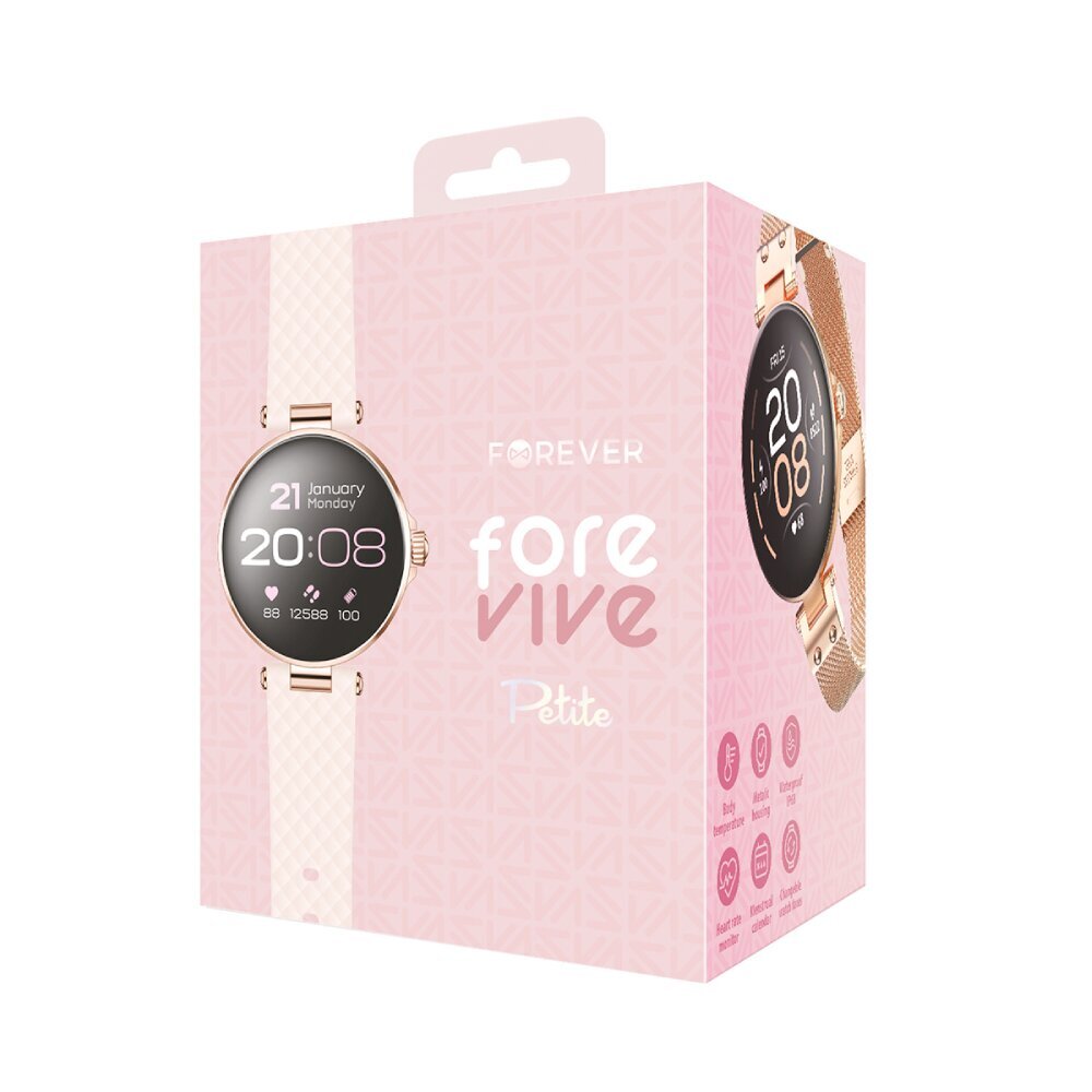 Forever Smartwatch ForeVive Petite SB-305 rose gold цена и информация | Nutikellad, laste nutikellad | hansapost.ee