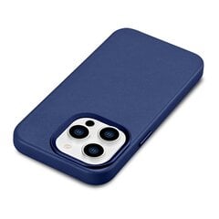 Кожаный чехол iCarer для iPhone 14 Pro Max, синий (WMI14220708-BU) (совместим с MagSafe) цена и информация | Чехлы для телефонов | hansapost.ee
