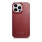 iCarer Leather iPhone 14 Pro Flip Magnetic MagSafe Red (AKI14220706-RD) hind ja info | Telefonide kaitsekaaned ja -ümbrised | hansapost.ee