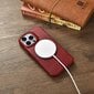 iCarer Leather iPhone 14 Pro Flip Magnetic MagSafe Red (AKI14220706-RD) цена и информация | Telefonide kaitsekaaned ja -ümbrised | hansapost.ee