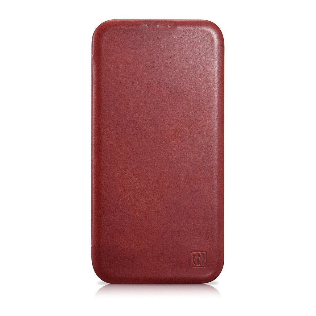 iCarer Leather iPhone 14 Pro Flip Magnetic MagSafe Red (AKI14220706-RD) hind ja info | Telefonide kaitsekaaned ja -ümbrised | hansapost.ee