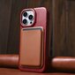 iCarer Leather iPhone 14 Pro Flip Magnetic MagSafe Red (AKI14220706-RD) цена и информация | Telefonide kaitsekaaned ja -ümbrised | hansapost.ee